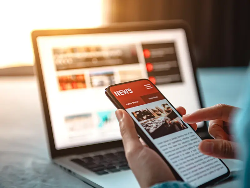 Latest news and updates section banner